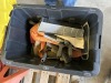 23 Gallon Tote W/Drywall Tools