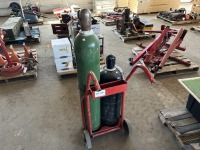 Oxygen & Acetylene Tanks w/ Cart