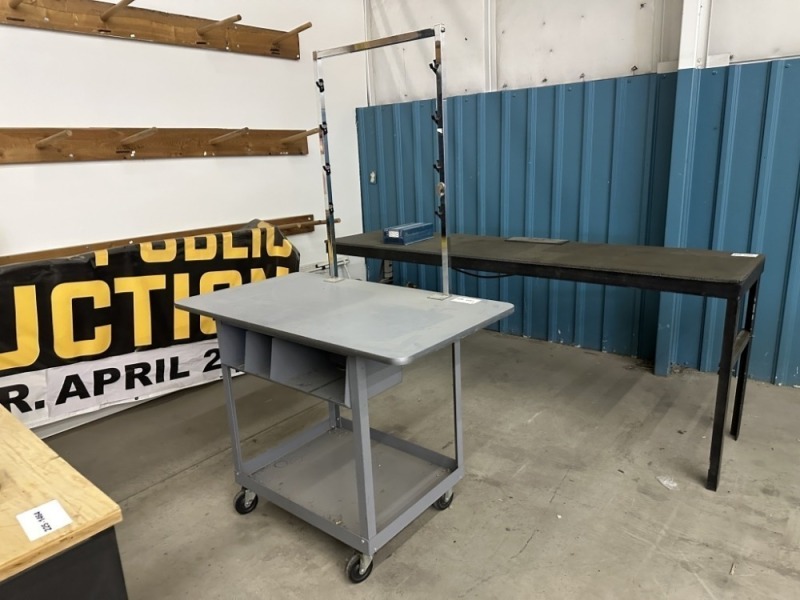 Rolling Metal Work Shop Table