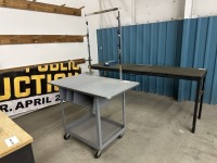 Rolling Metal Work Shop Table