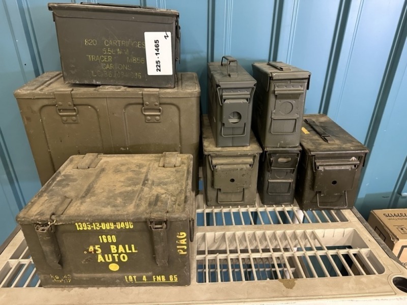 Assorted Ammo Boxes, Qty. 8
