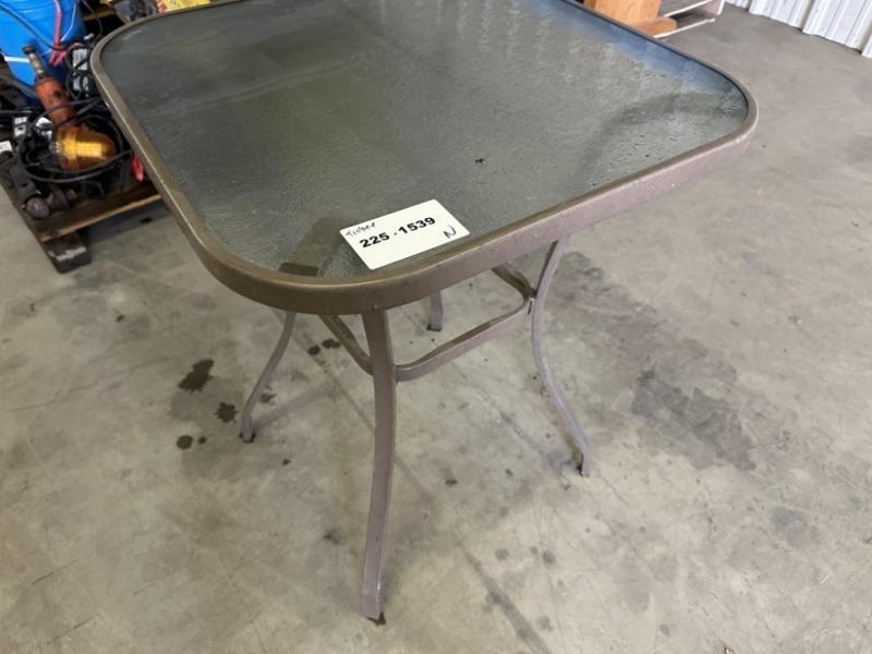 Outdoor Glass Patio Table