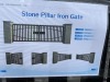 2025 Equippro 17' Stone Pillar Iron Gate - 6