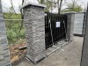 2025 Equippro 17' Stone Pillar Iron Gate