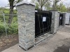 2025 Equippro 17' Stone Pillar Iron Gate