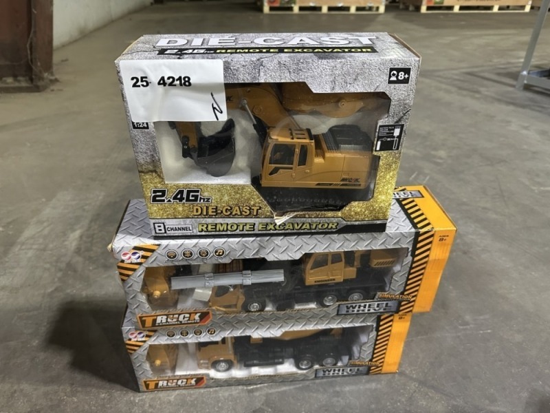 2025 SKLP RC Excavator, RC Crane & RC Truck