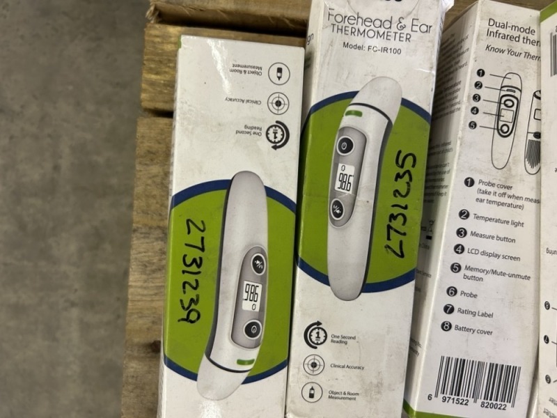 Forehead & Ear Thermometers, Qty. 5