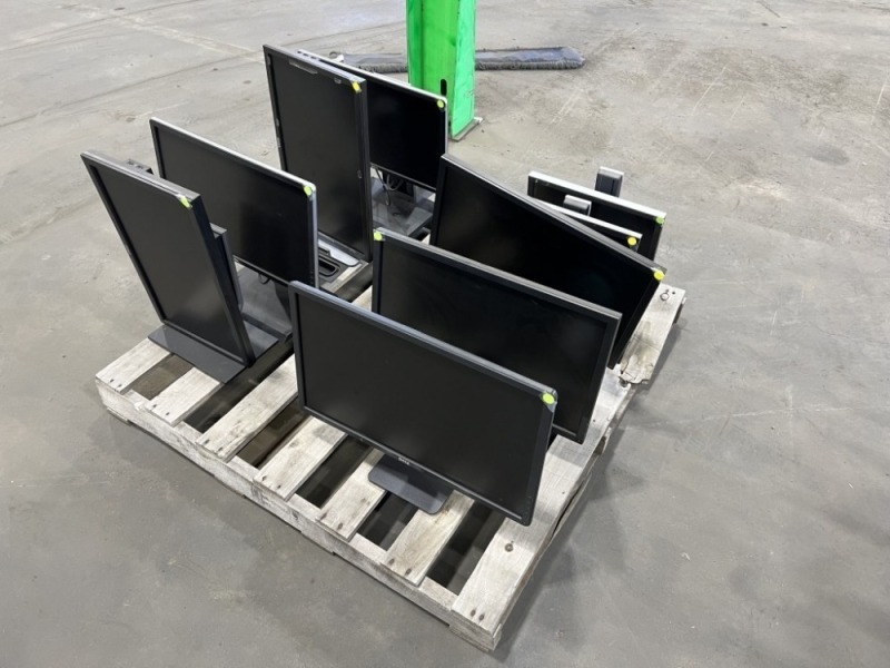 Dell Flatscreen Monitors, Qty. 9