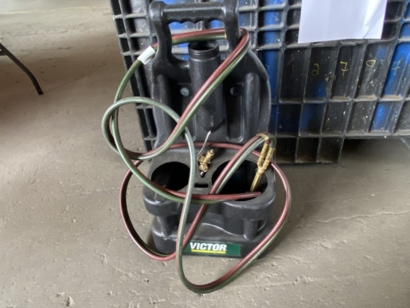 Victor Welding Tote & RIDGID Foot Pump