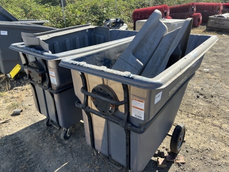 Global Industries Tilt Carts, Qty. 2