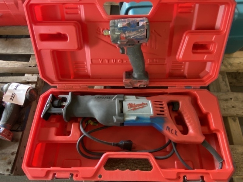 Milwaukee Corded Sawzall & Impact Wrench