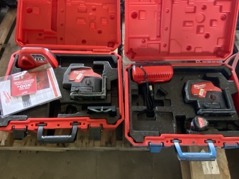 Milwaukee Laser Levels, Qty. 2