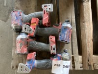 Milwaukee Impact Drivers, Qty. 4