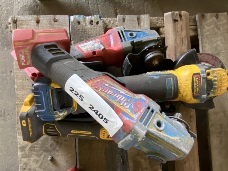 Assorted Angle Grinders, Qty. 4