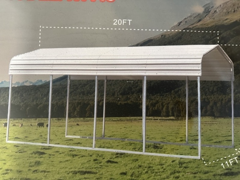 2025 AllMetal K1119 Steel Carport