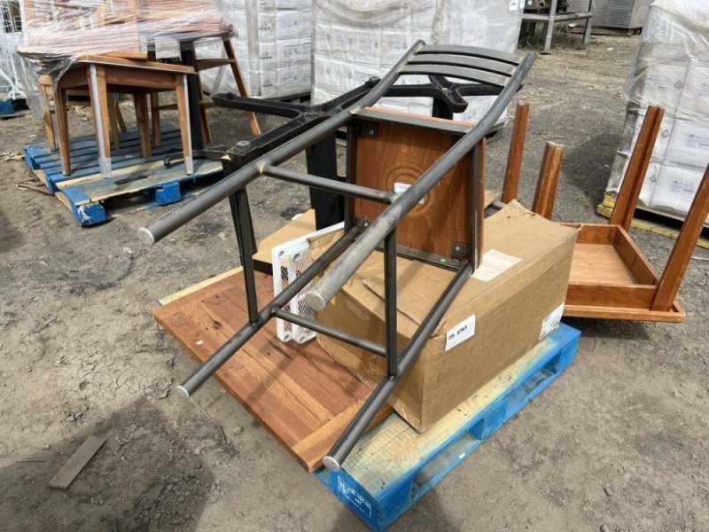 Wood Tables & Ladder Back Chair