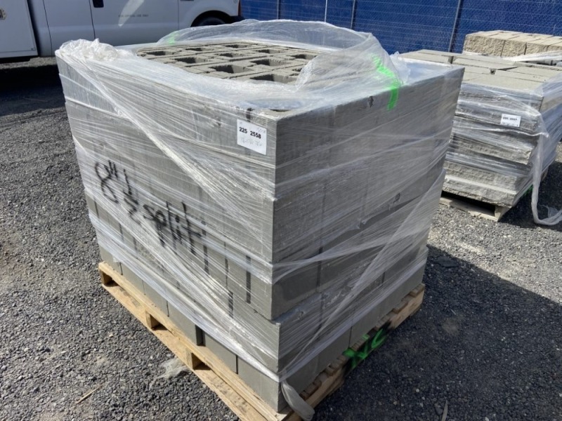 Split Face Concrete Half Blocks, Qty 150
