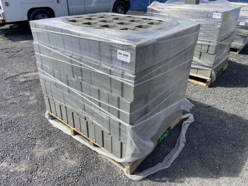 Split Face Concrete Half Blocks, Qty 150