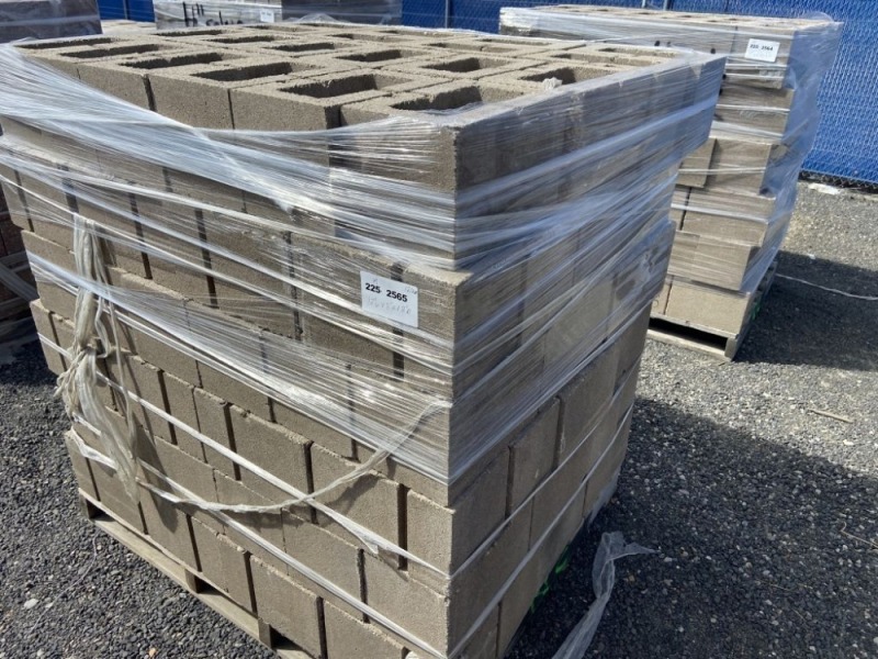 Split Face Concrete Half Blocks, Qty 120