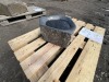 Hand Polished Black Basalt Bird Bath - 2