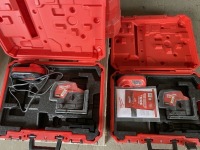 Milwaukee M12 Laser Levels, Qty. 2