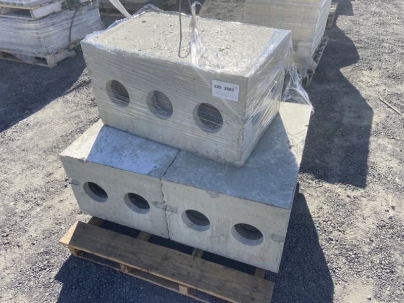 Concrete 9 Hole Distribution Box, Qty. 3