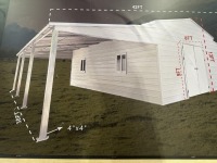 2025 AllMetal K4230-T Metal Storage Shed