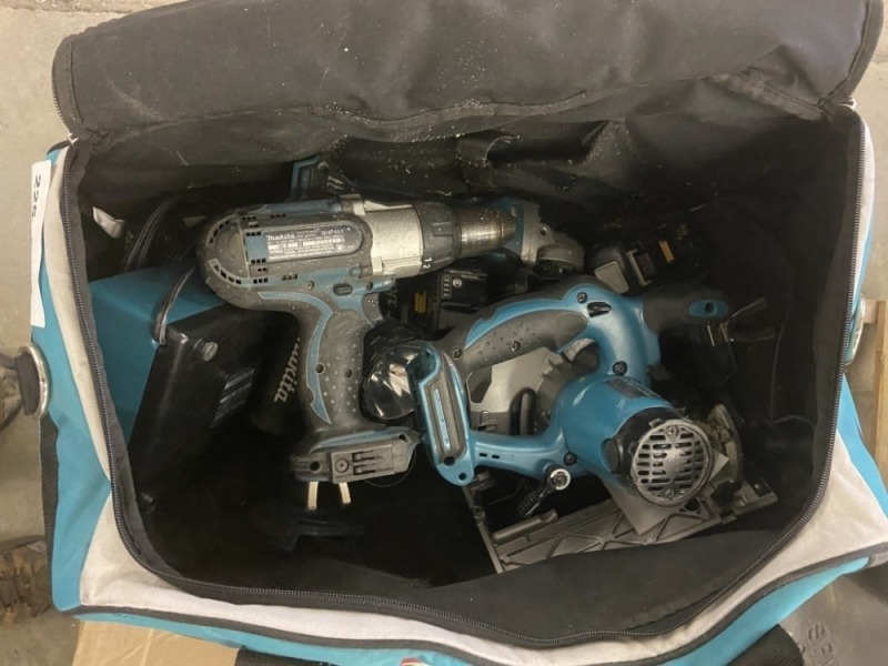Makita Drill, Charger & Tool Bag
