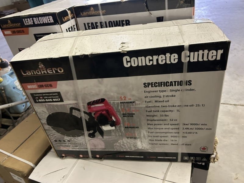 2025 Land Honor LDH-CC16 Concrete Saw
