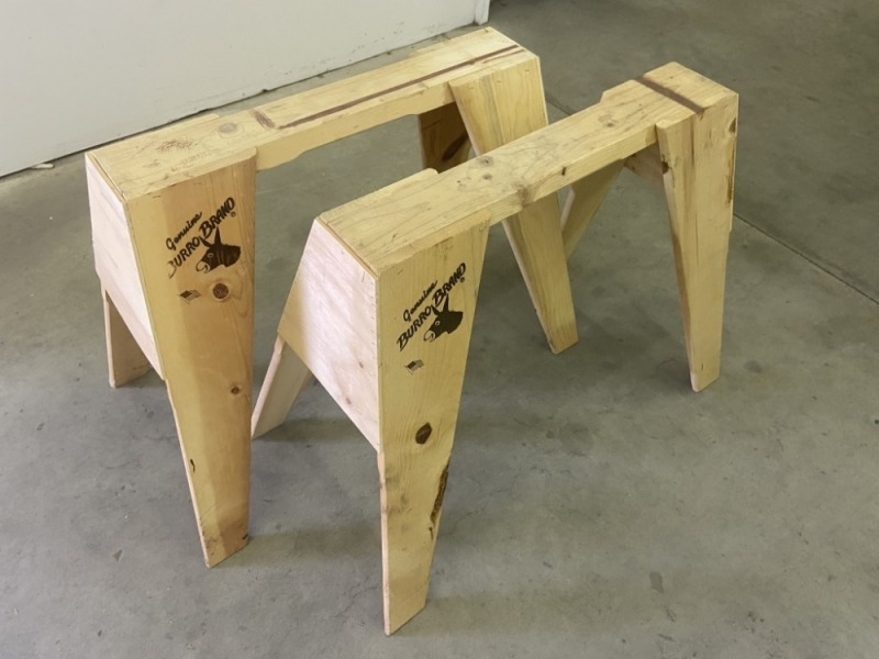Burro Brand Saw Horses, Qty. 2