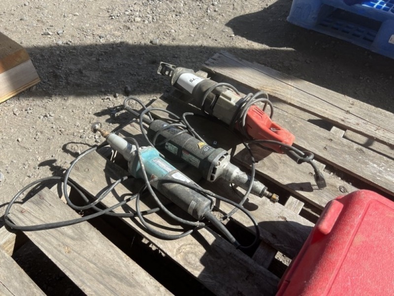 Milwaukee Sawzall & Makita Angle Grinder