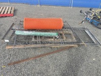 Assorted Metal & Plastic Fencing