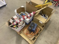 Car Battery Charger, Levels & Flag