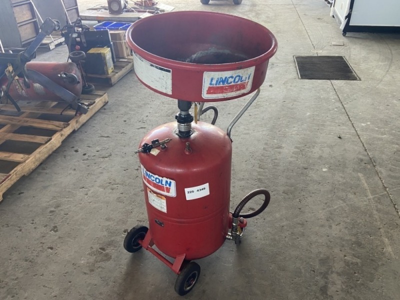 Lincoln 3614 Pressurized Oil Drain Tank