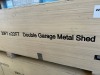 2025 AllMetal K2223 Double Garage Metal Shed - 4