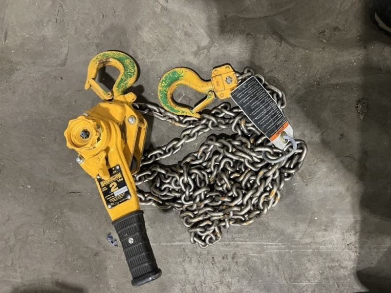 Harrington LB020 2 Ton Chain Hoist Qty 2