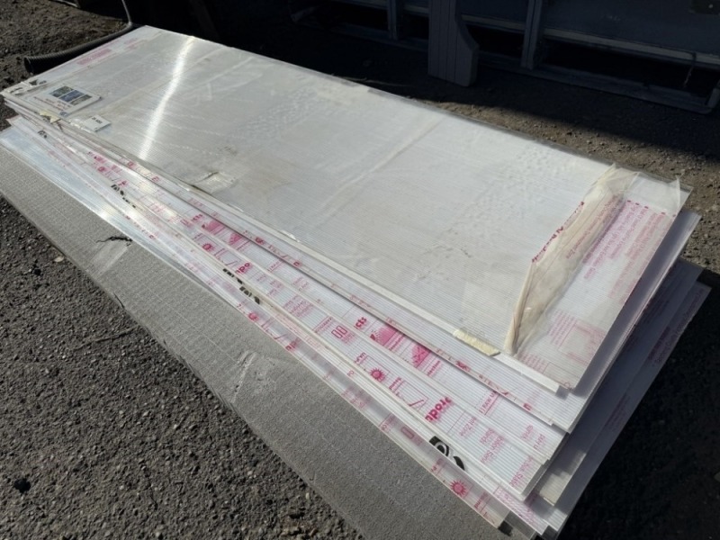 2025 Clear 2.25x8 Polycarbonate Panes Qty. 20