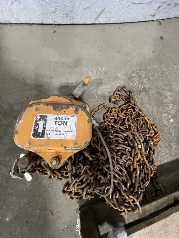 Magna & Jet 1 Ton Chain Hoist, Qty. 2