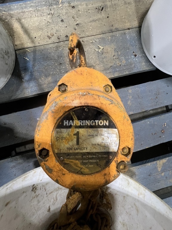 Harrington CF4 1 Ton Chain Hoist