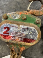 Coffing 2 Ton Chain Hoist