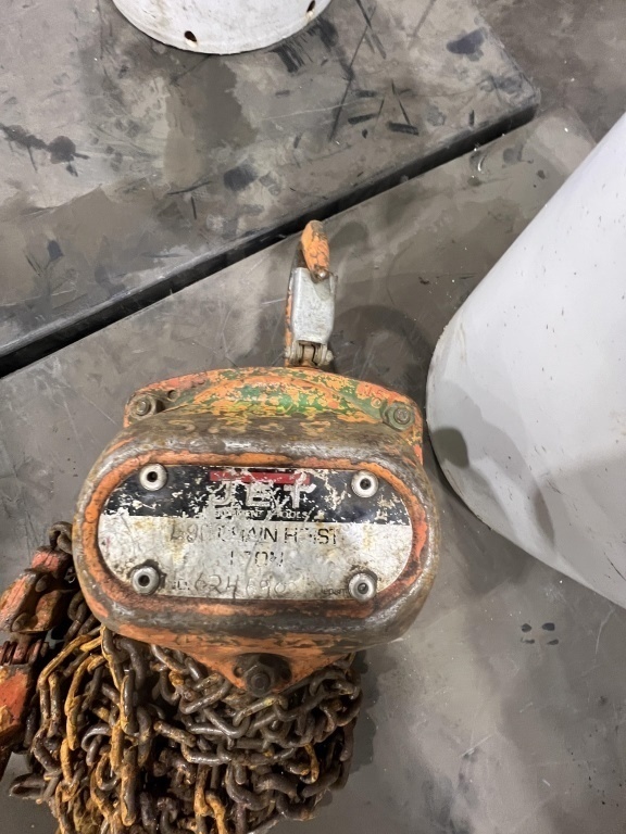 Harrington & Jet 1 Ton Chain Hoist Qty 2