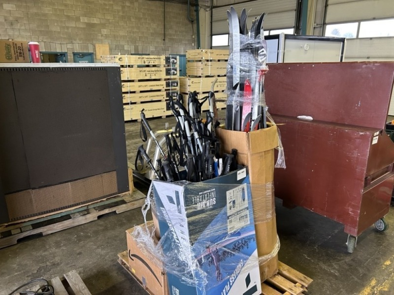 Skis, Ski Poles & Ski Boots w/Bindings