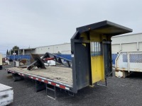 1990 Columbia Flatbed Truck Body w/Crane