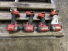 Milwaukee 1/4" Hydraulic Drivers, Qty. 4 - 6