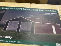 2025 AllMetal K4525G Double Garage Barn Shed