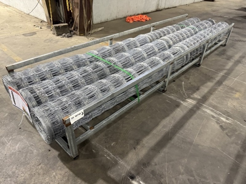 2025 Galvanized Field Fence, Qty. 6 Rolls