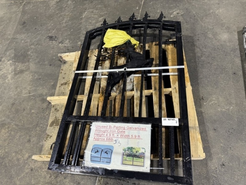 2025 6' Bi-Parting Wrought Iron Gate