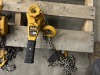 Harrington LB010 1 Ton Chain Hoist Qty 3 - 3