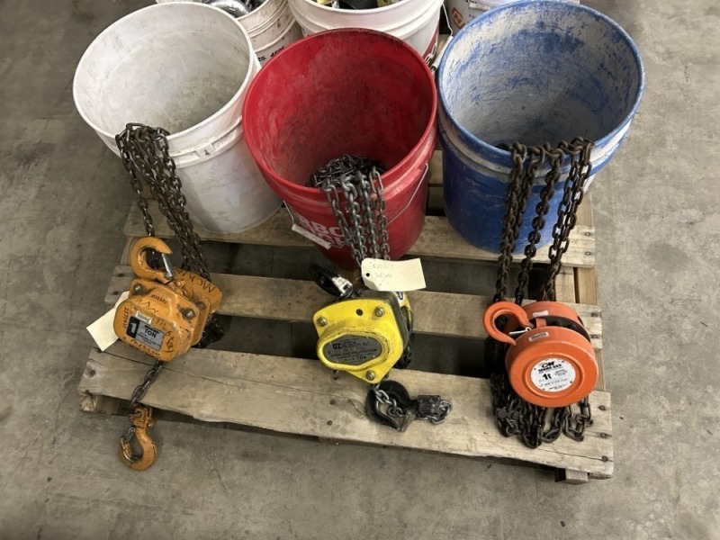 CM, Magna & OZ 1 Ton Chain Hoist, Qty. 3