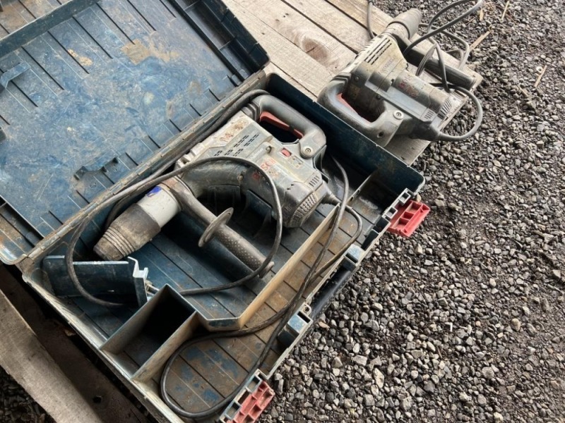 Bosch Rotary Hammers w/Case, Qty. 2